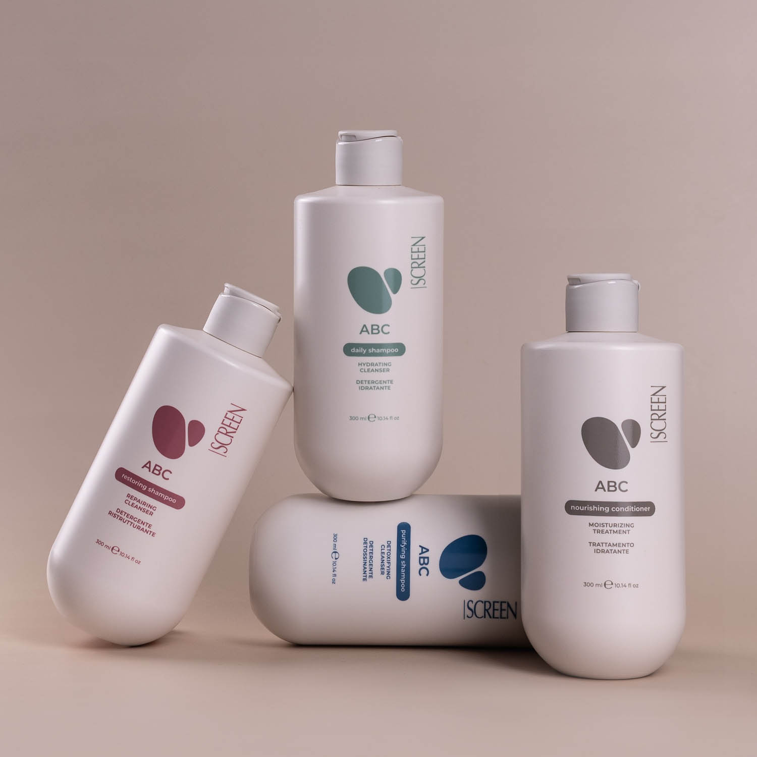 Живильний кондиціонер для всіх типів волосся SCREEN ABC Nourishing Conditioner, 300 ml - 3